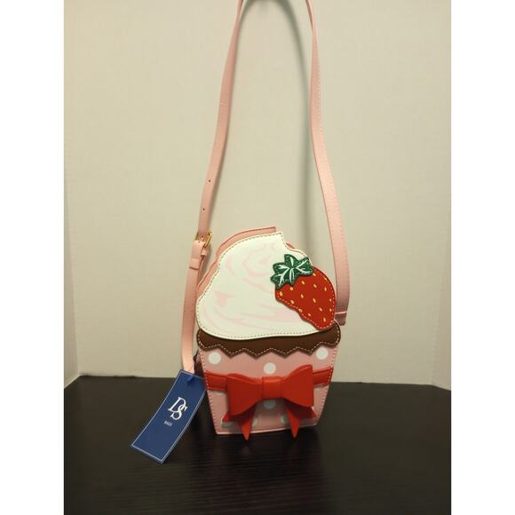 DS Bags Handbags - DS Bags NWT Strawberry Cupcake Pink Crossbody